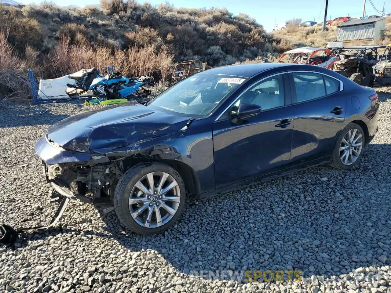 1 Photograph of a damaged car 3MZBPAALXKM111347 MAZDA 3 2019