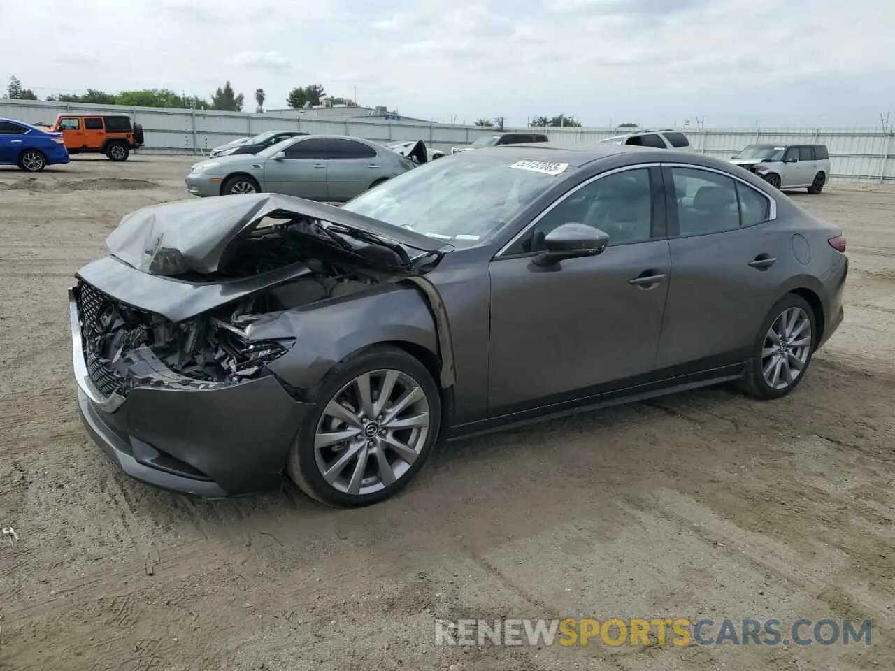 1 Photograph of a damaged car 3MZBPACM0KM100105 MAZDA 3 2019
