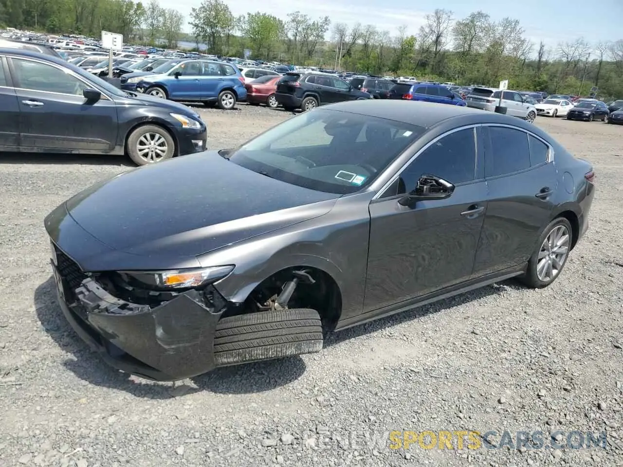 1 Photograph of a damaged car JM1BPACL4K1108246 MAZDA 3 2019