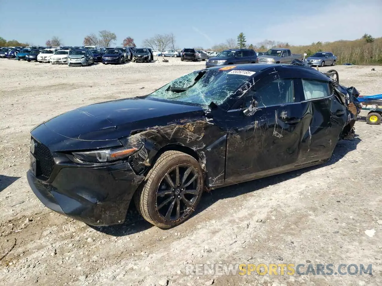 1 Photograph of a damaged car JM1BPANM8K1132684 MAZDA 3 2019