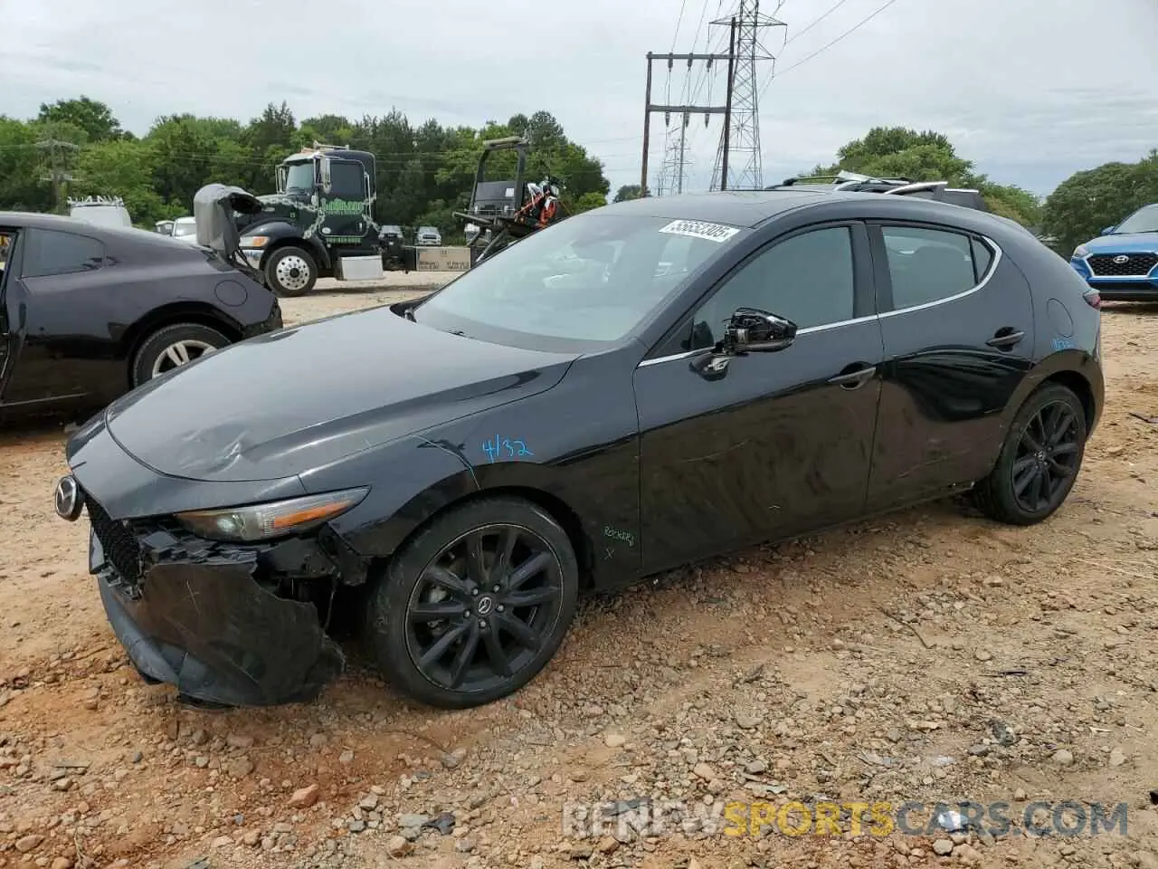 1 Photograph of a damaged car JM1BPANM8K1140994 MAZDA 3 2019