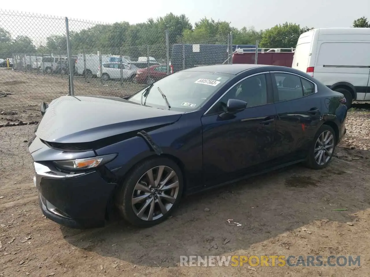 1 Photograph of a damaged car JM1BPBAM1K1136359 MAZDA 3 2019