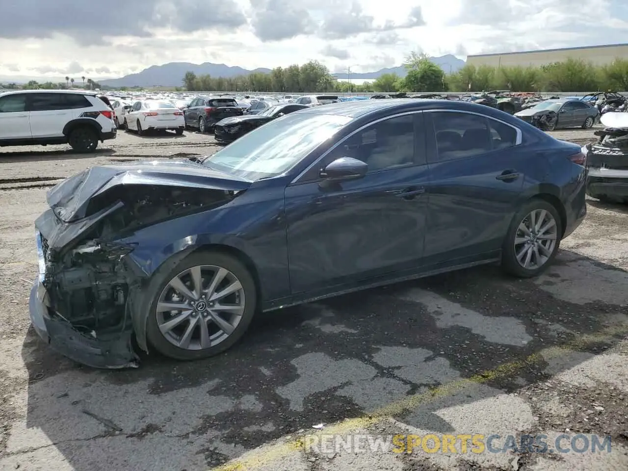 1 Photograph of a damaged car JM1BPBAM9K1118238 MAZDA 3 2019