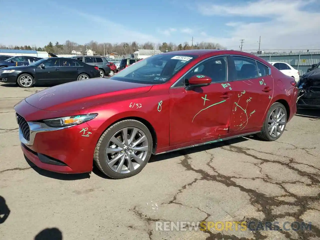 1 Photograph of a damaged car JM1BPBDM8K1122910 MAZDA 3 2019