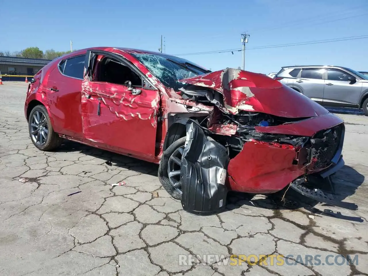 4 Photograph of a damaged car JM1BPBMM8K1125497 MAZDA 3 2019