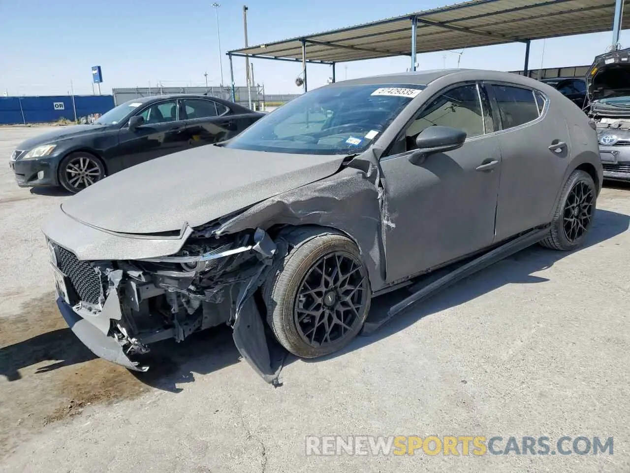 1 Photograph of a damaged car JM1BPBNM4K1133045 MAZDA 3 2019