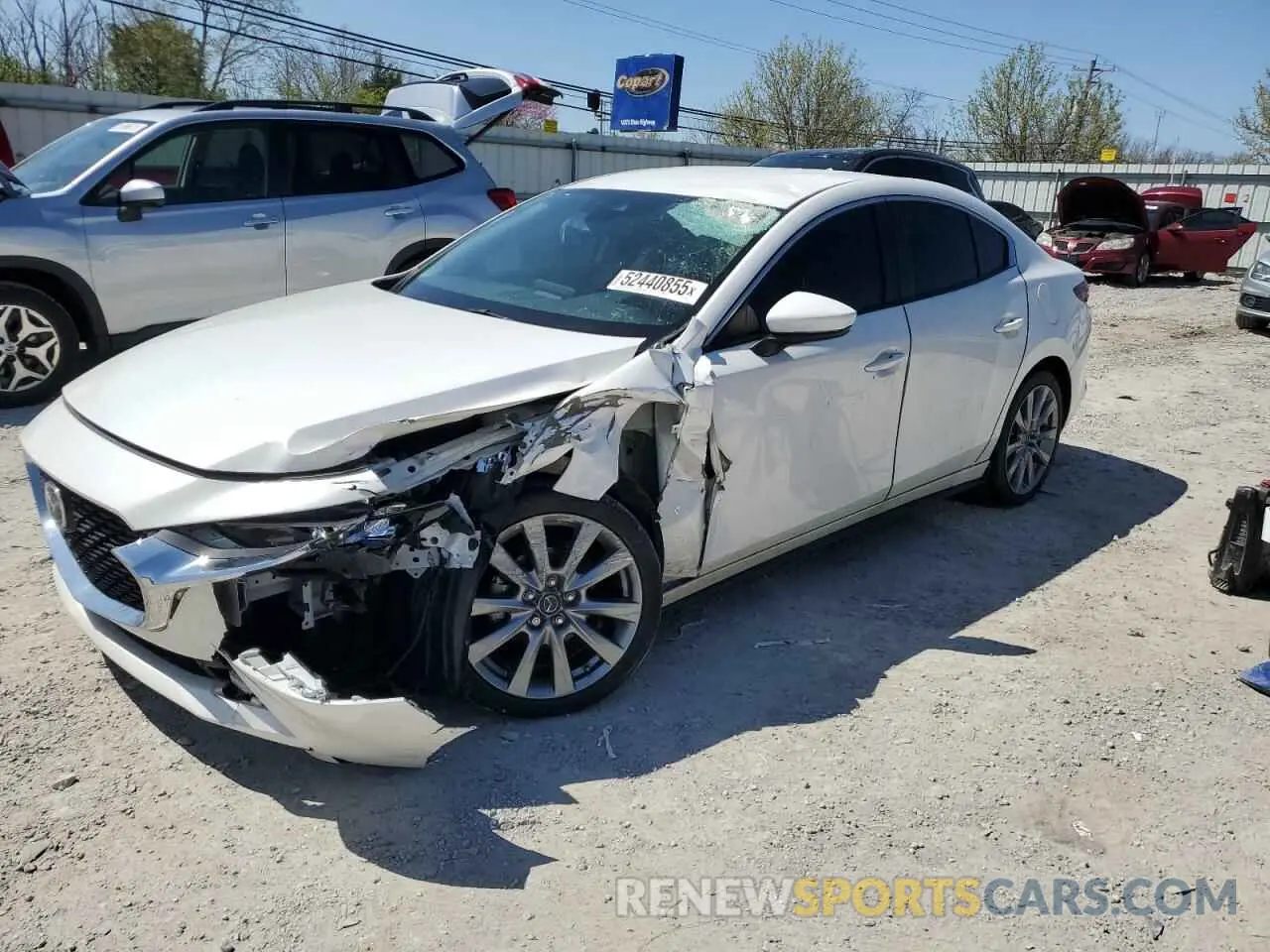 1 Photograph of a damaged car 3MZBPACL1LM132652 MAZDA 3 2020