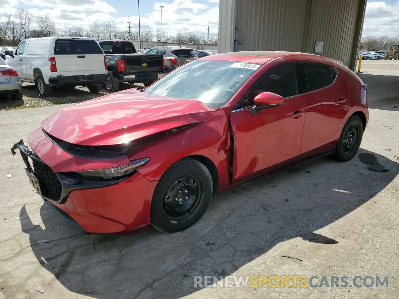 1 Photograph of a damaged car JM1BPBMMXL1153156 MAZDA 3 2020
