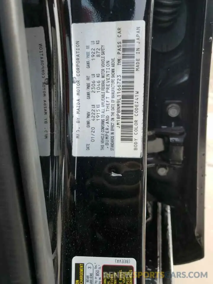 14 Photograph of a damaged car JM1BPBNM9L1166723 MAZDA 3 2020