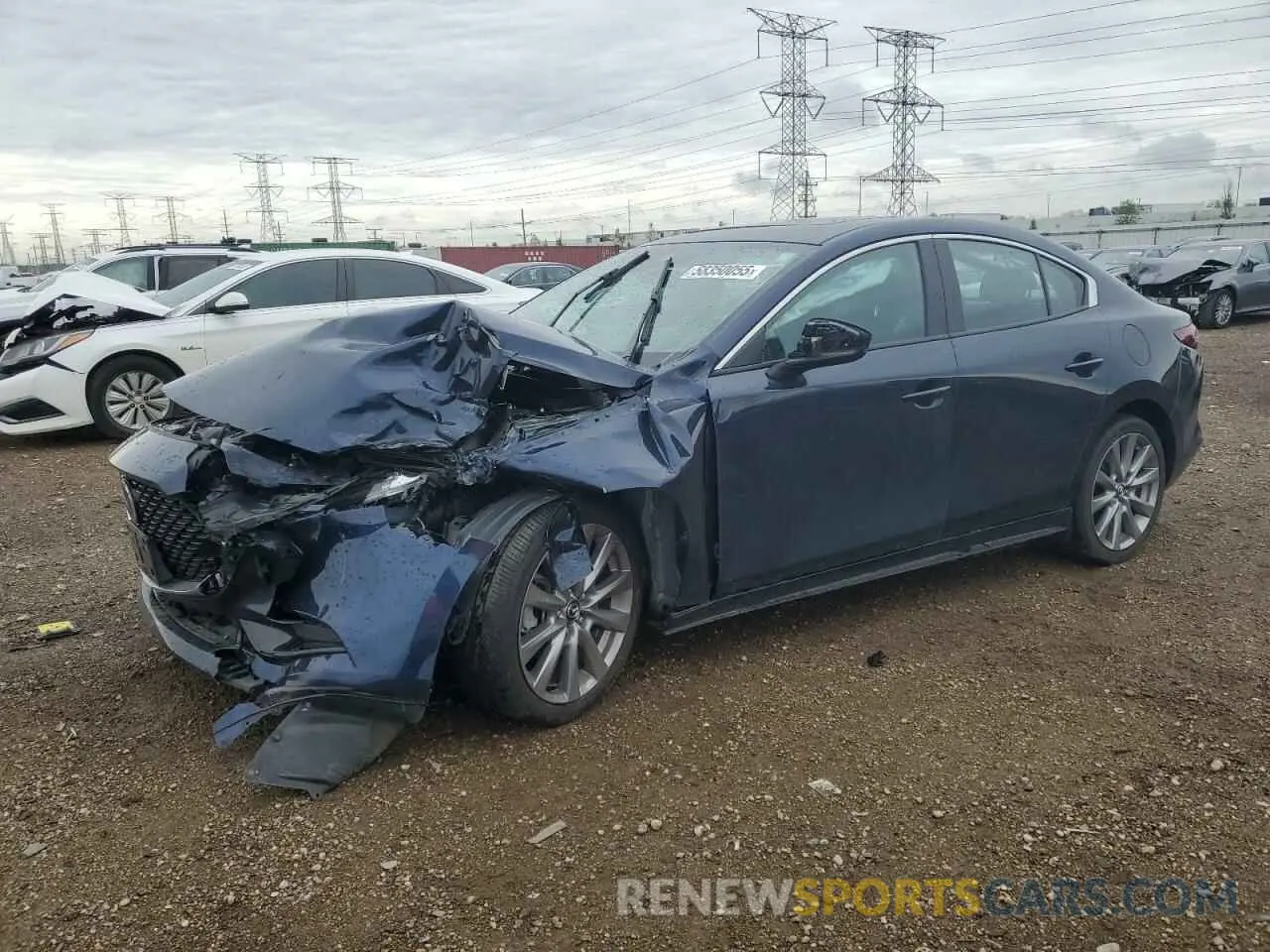 1 Photograph of a damaged car 3MZBPBCL6MM214609 MAZDA 3 2021