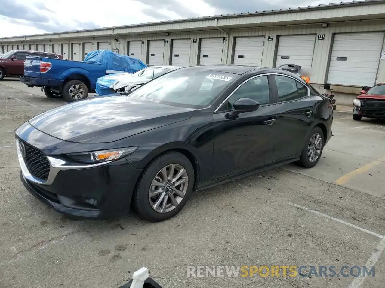 1 Photograph of a damaged car JM1BPAALXM1321529 MAZDA 3 2021