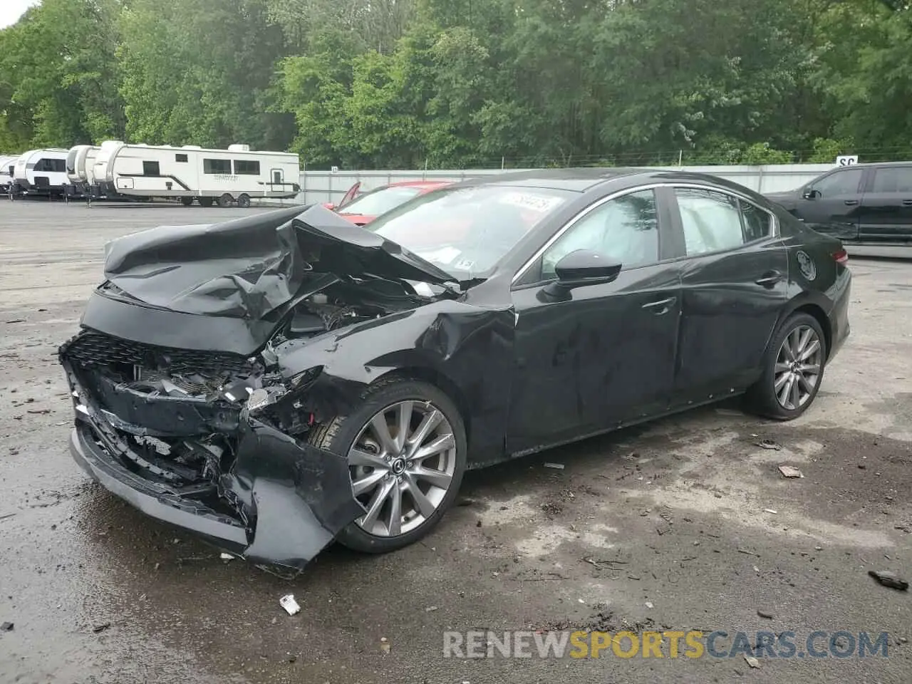 1 Photograph of a damaged car JM1BPABL8M1337954 MAZDA 3 2021