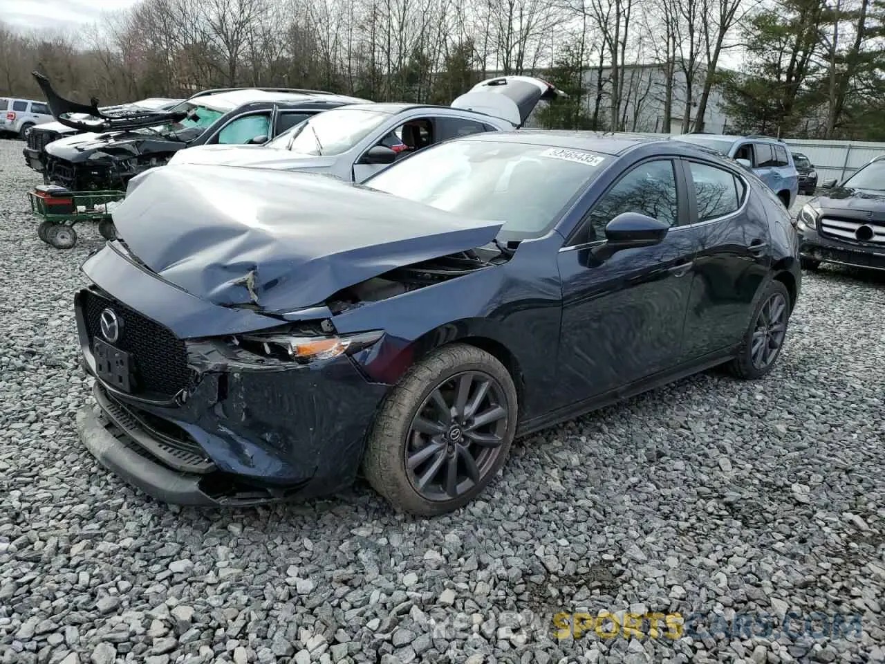 1 Photograph of a damaged car JM1BPBKL4M1403678 MAZDA 3 2021