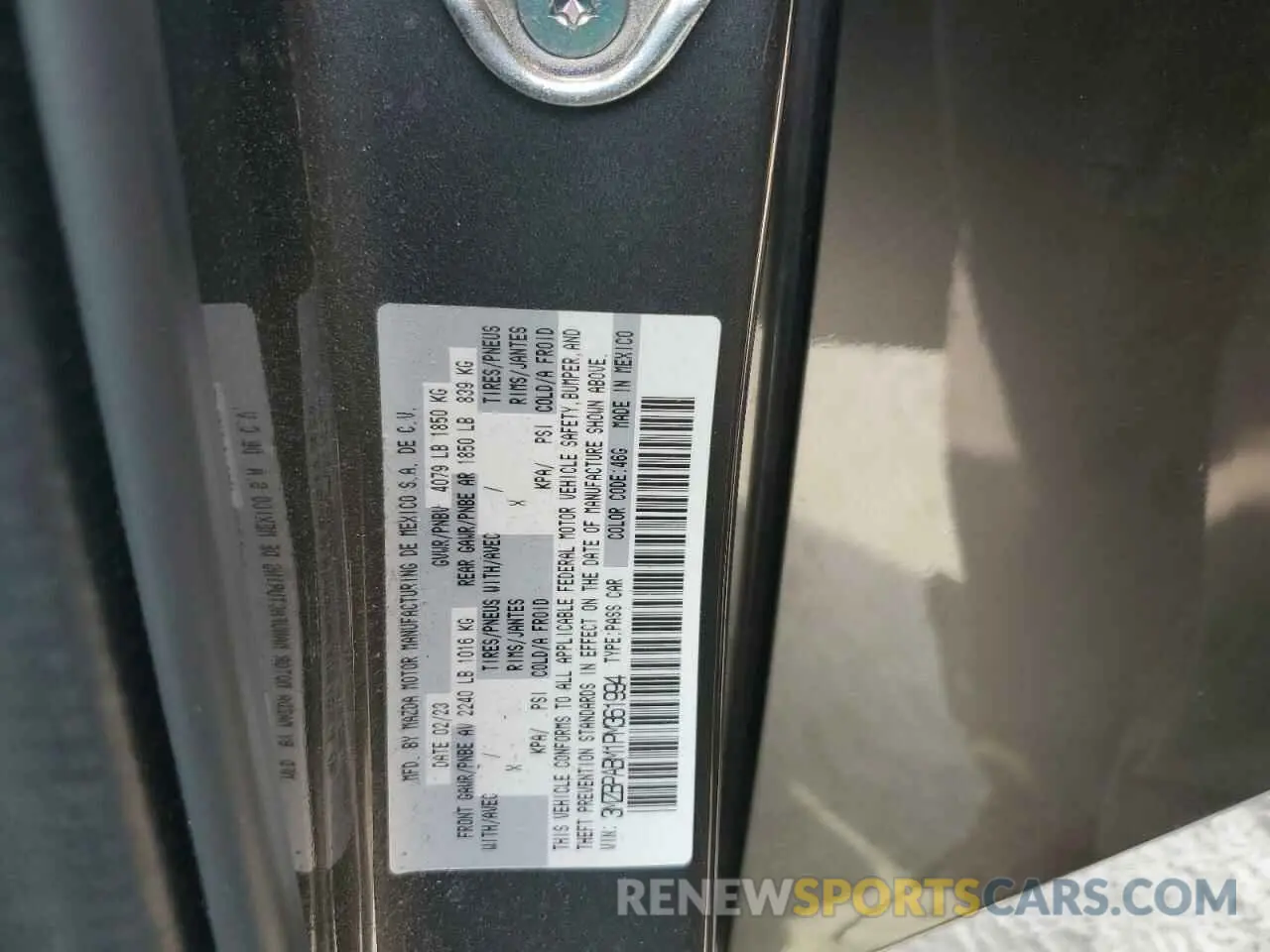 14 Photograph of a damaged car 3MZBPABM1PM361994 MAZDA 3 2023