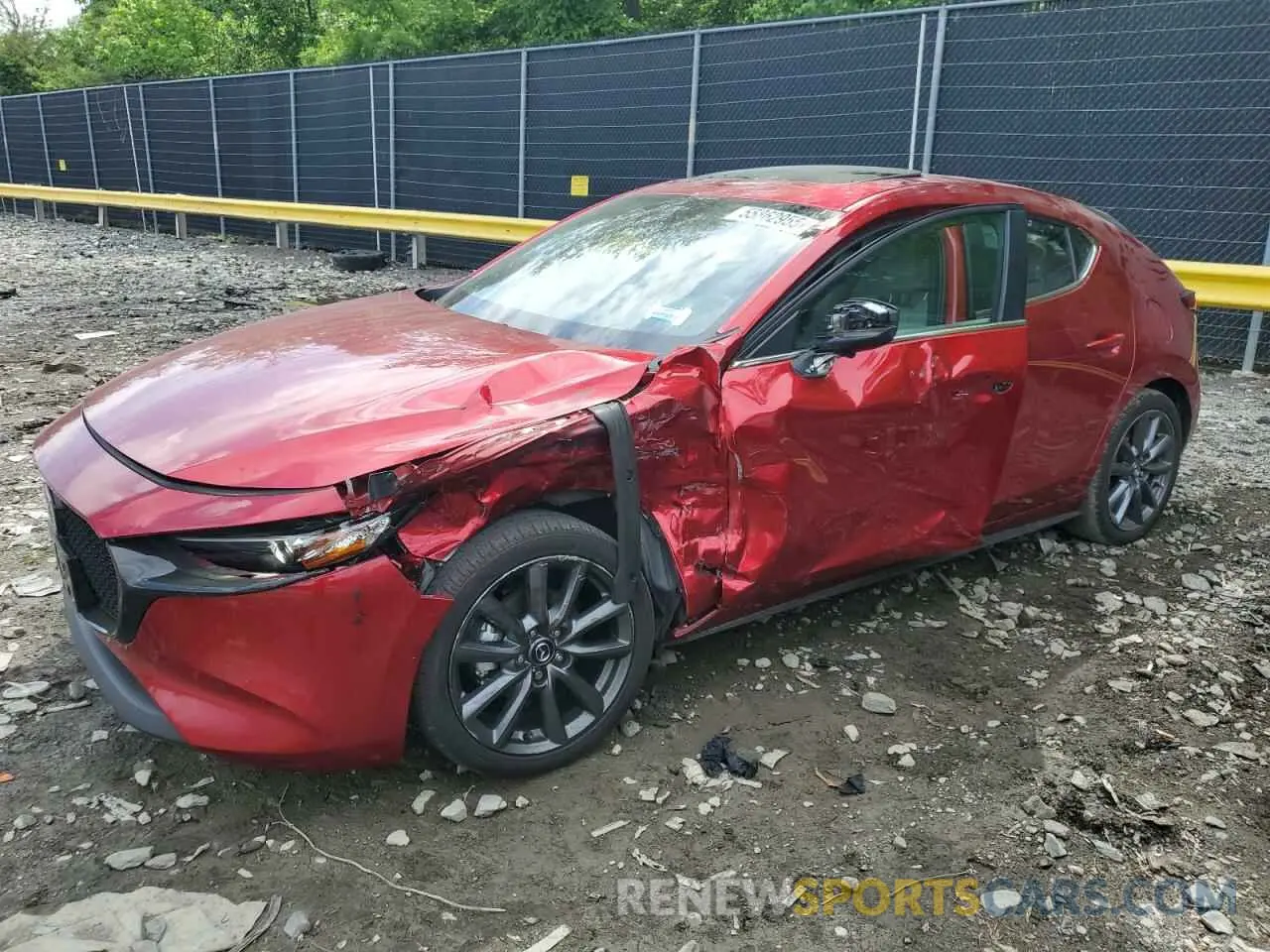 1 Photograph of a damaged car JM1BPALM4P1613140 MAZDA 3 2023