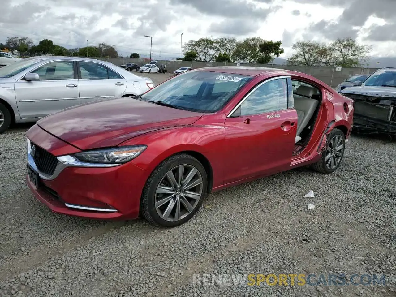 1 Photograph of a damaged car JM1GL1WY3K1510607 MAZDA 6 2019