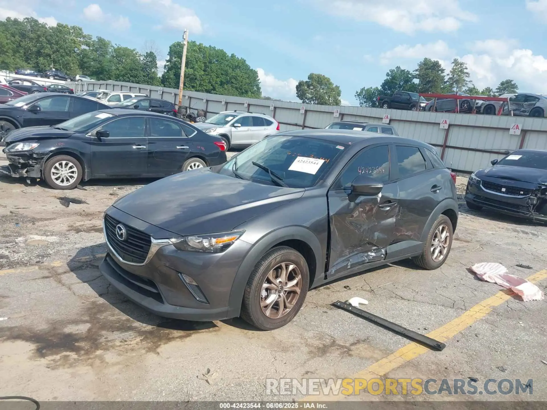 2 Photograph of a damaged car JM1DKDB73K1451255 MAZDA CX-3 2019