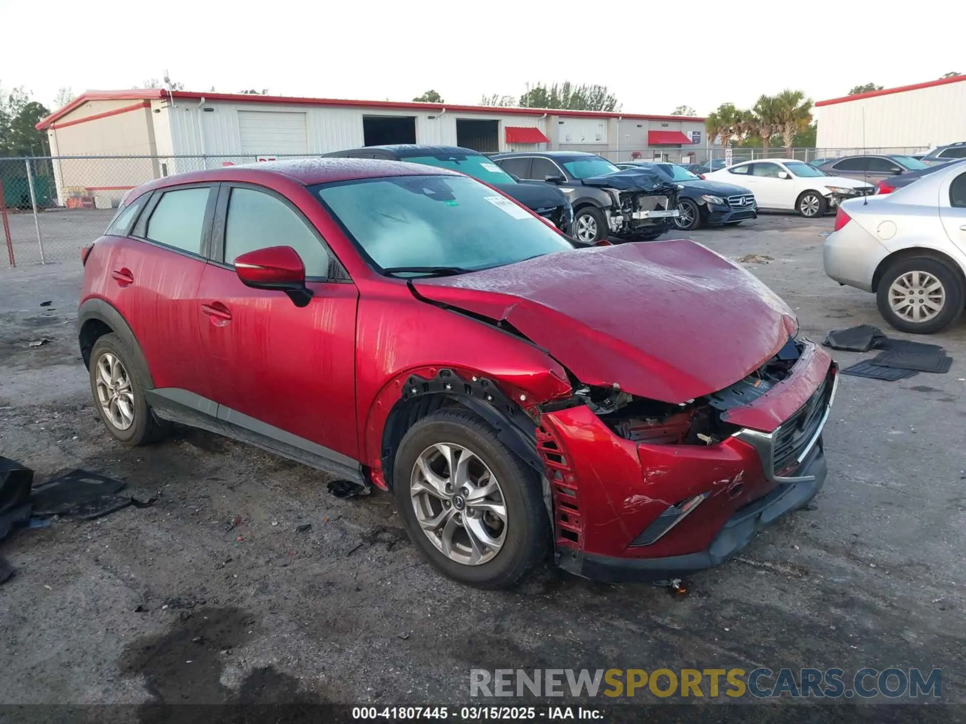 1 Photograph of a damaged car JM1DKDB78K0441908 MAZDA CX-3 2019