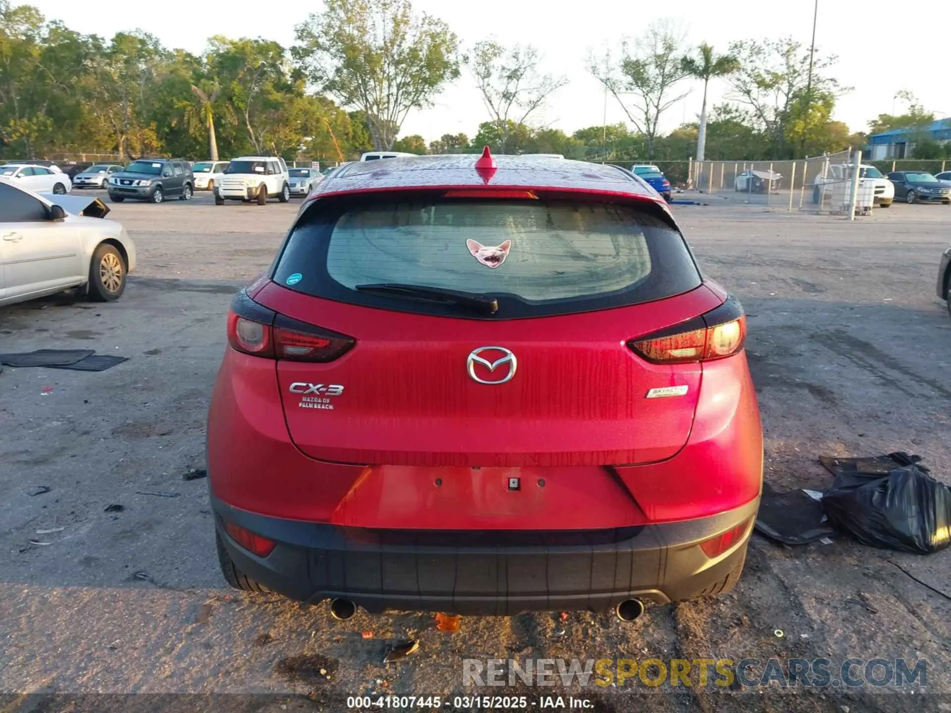 16 Photograph of a damaged car JM1DKDB78K0441908 MAZDA CX-3 2019