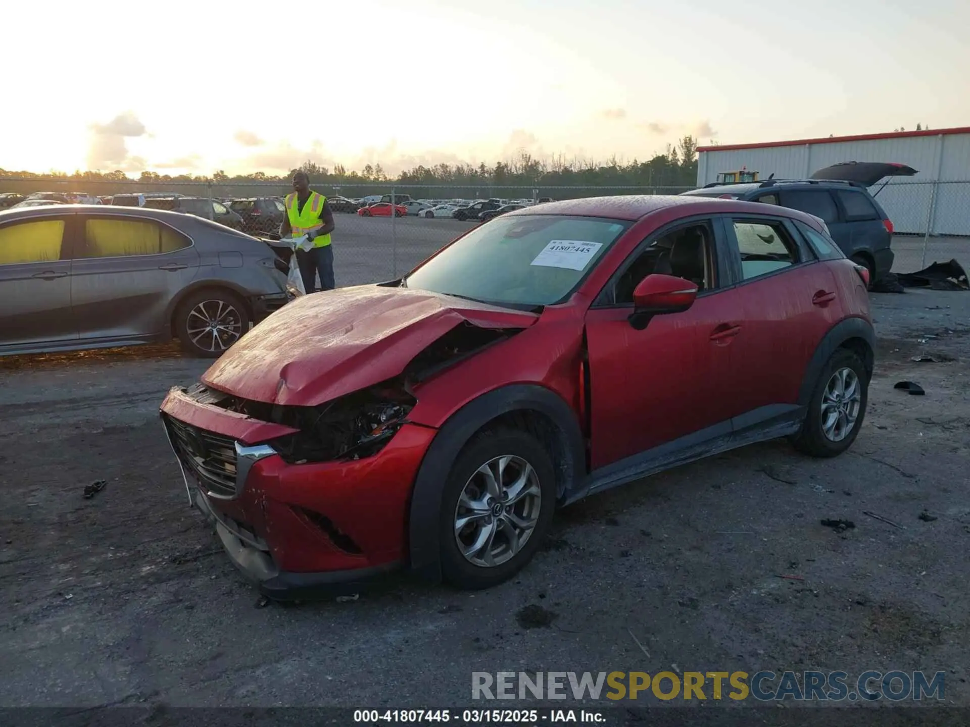 2 Photograph of a damaged car JM1DKDB78K0441908 MAZDA CX-3 2019