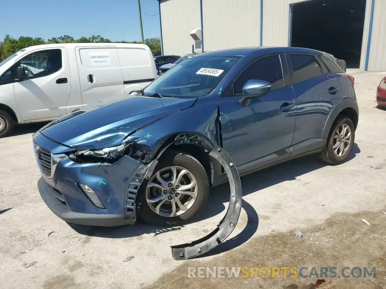 1 Photograph of a damaged car JM1DKDB79K0432117 MAZDA CX-3 2019
