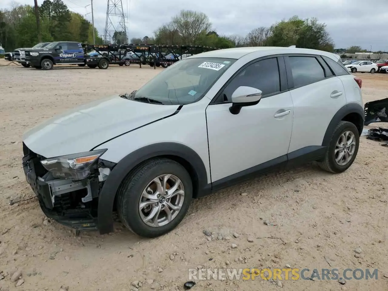 1 Photograph of a damaged car JM1DKDB7XK1454654 MAZDA CX-3 2019