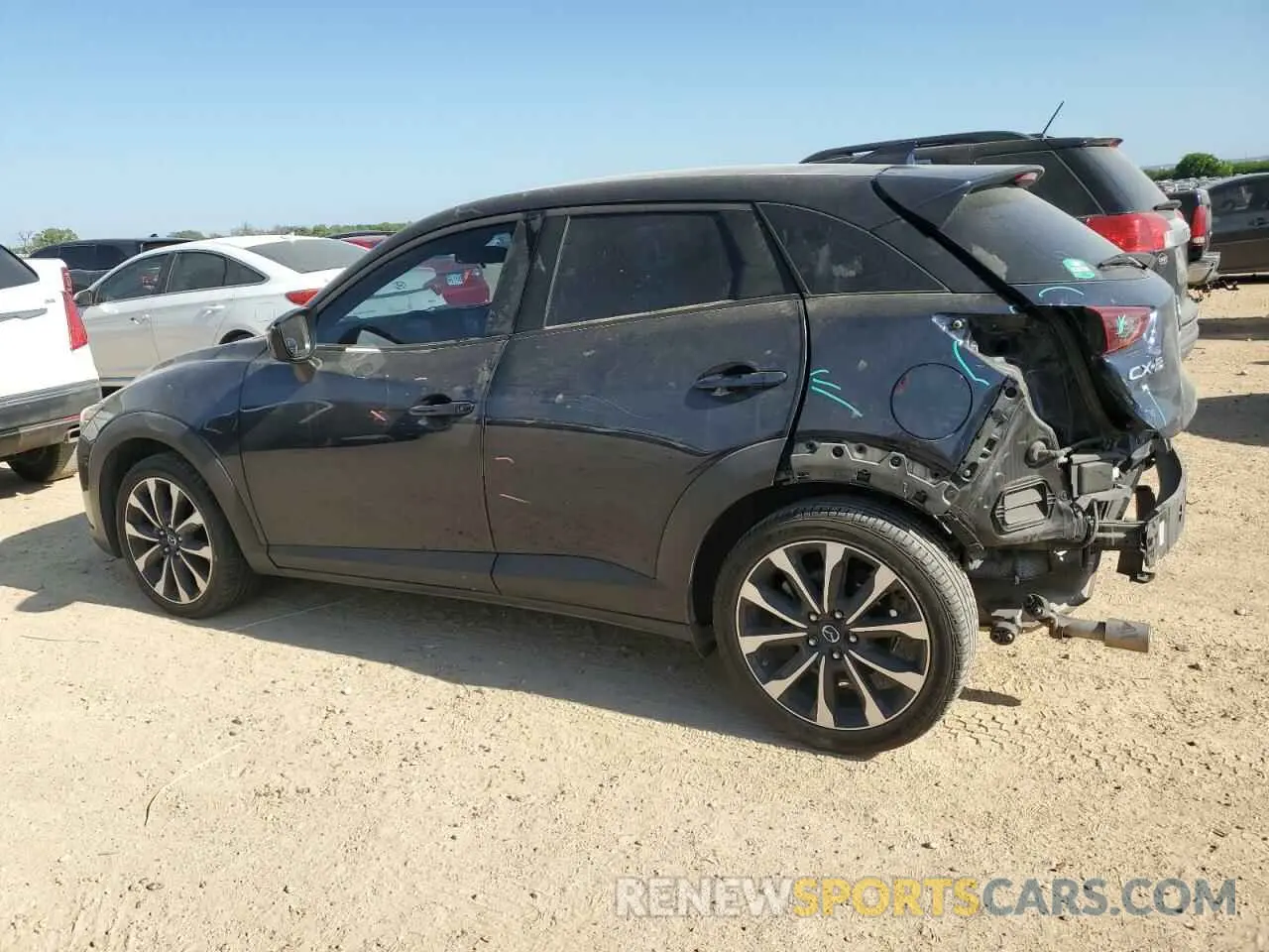 2 Photograph of a damaged car JM1DKDC73K0424349 MAZDA CX-3 2019