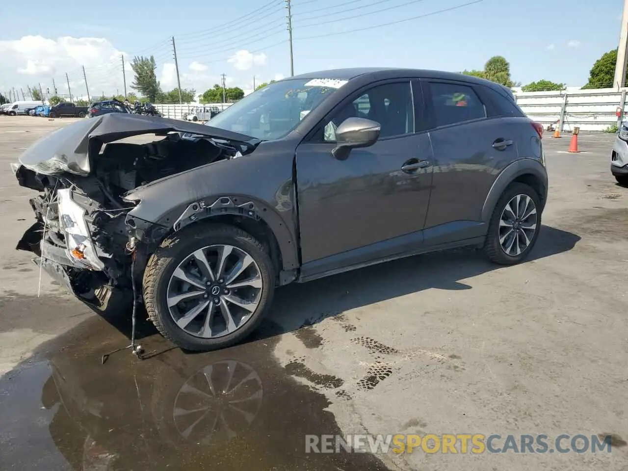 1 Photograph of a damaged car JM1DKDC73K1406427 MAZDA CX-3 2019
