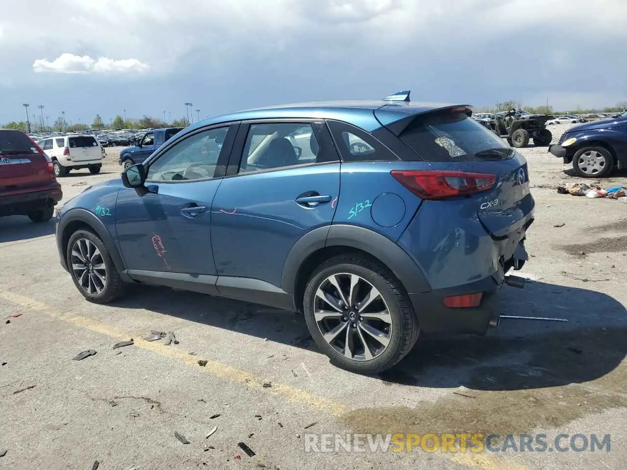 2 Photograph of a damaged car JM1DKDC79K0403635 MAZDA CX-3 2019