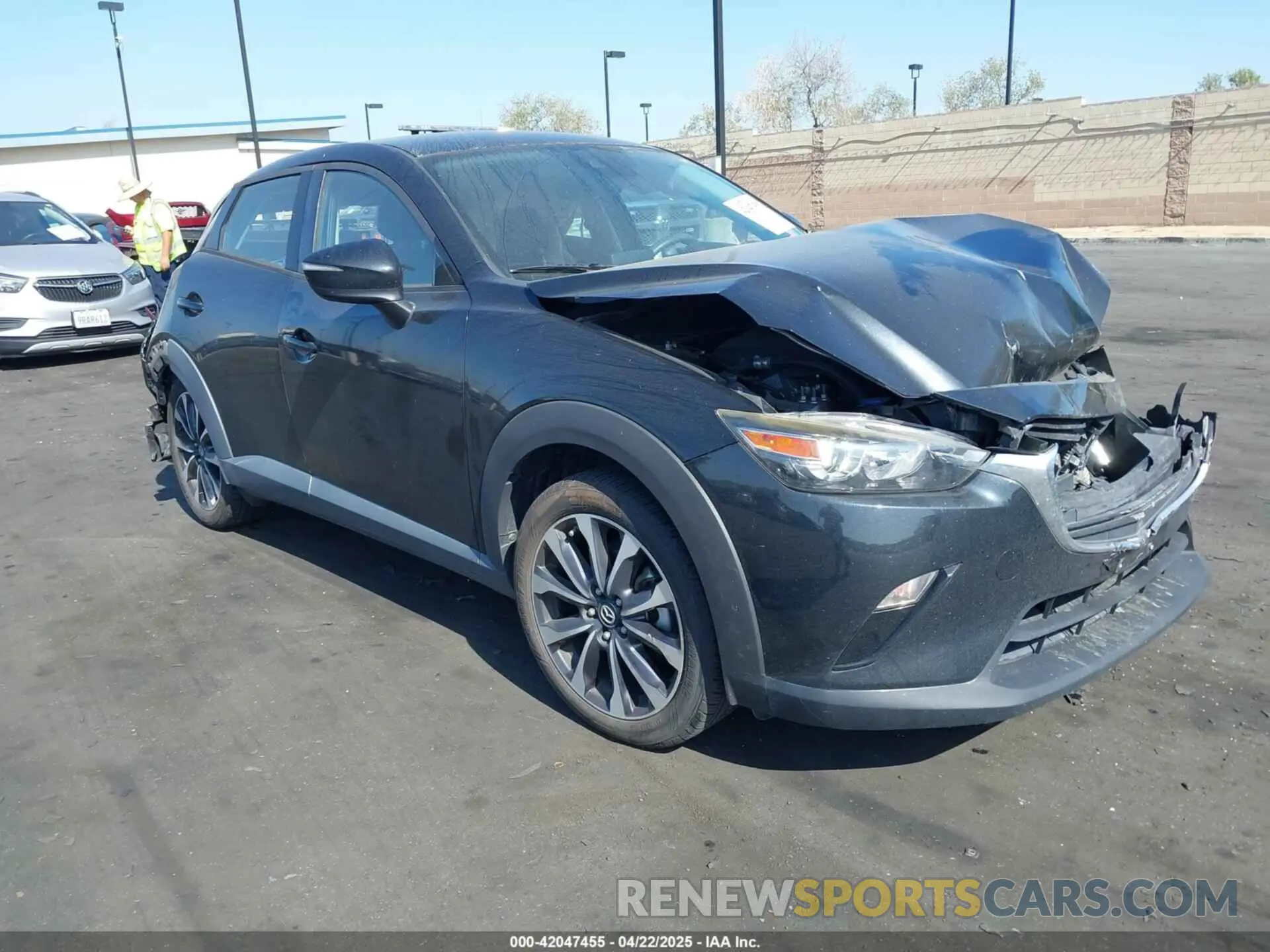 1 Photograph of a damaged car JM1DKDC7XK1406974 MAZDA CX-3 2019