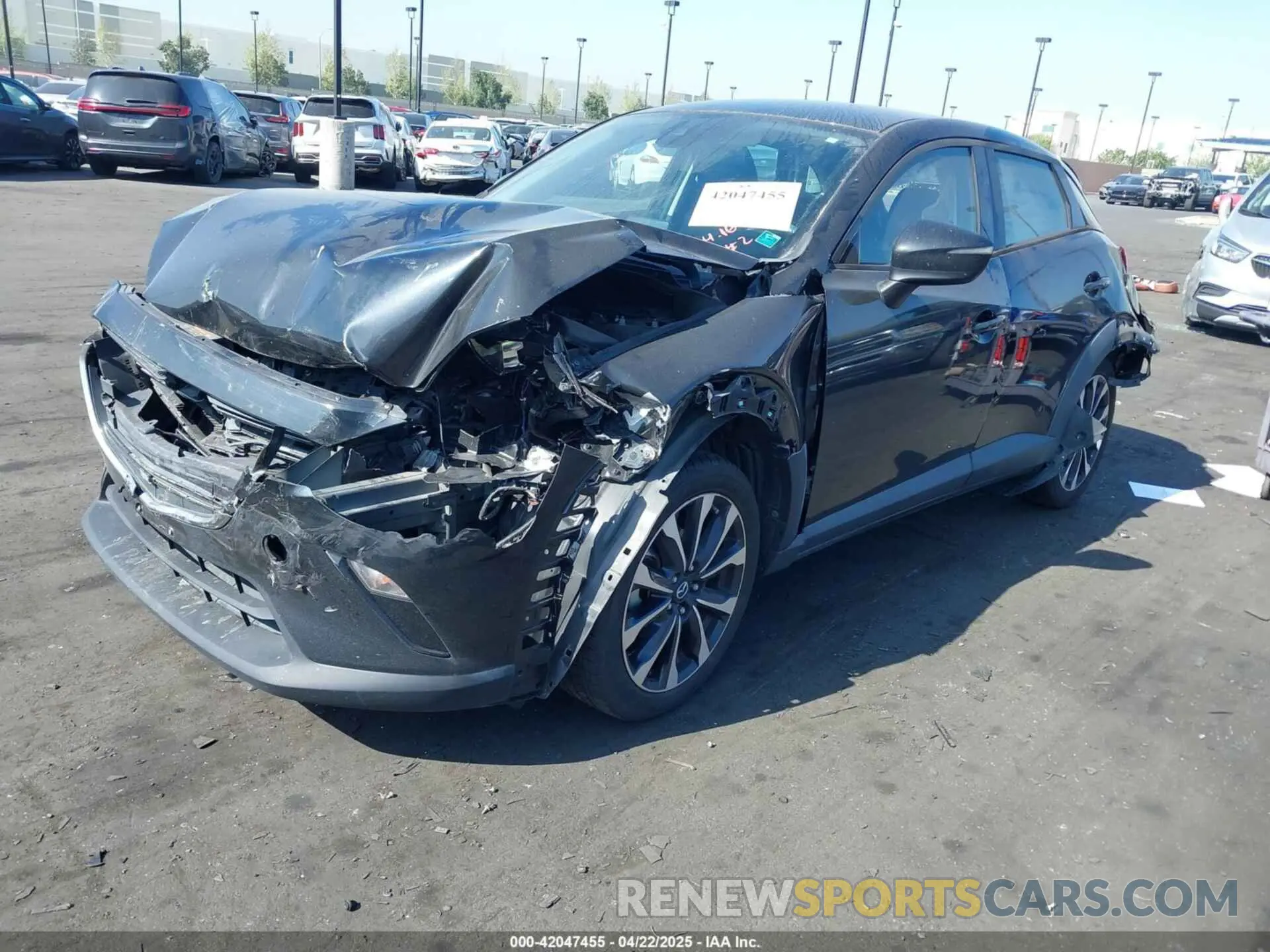 2 Photograph of a damaged car JM1DKDC7XK1406974 MAZDA CX-3 2019
