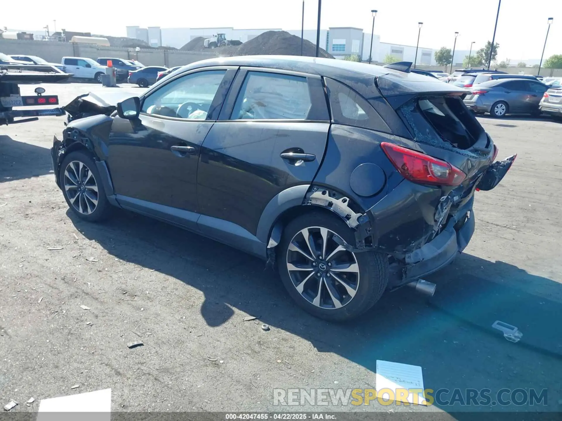 3 Photograph of a damaged car JM1DKDC7XK1406974 MAZDA CX-3 2019