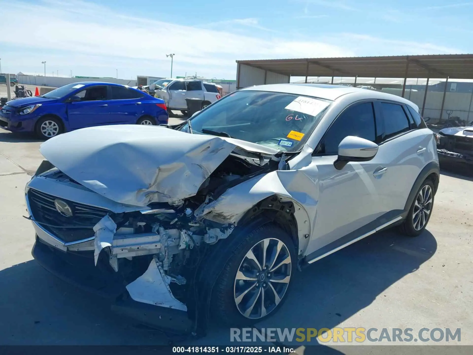 6 Photograph of a damaged car JM1DKDD78K0408033 MAZDA CX-3 2019