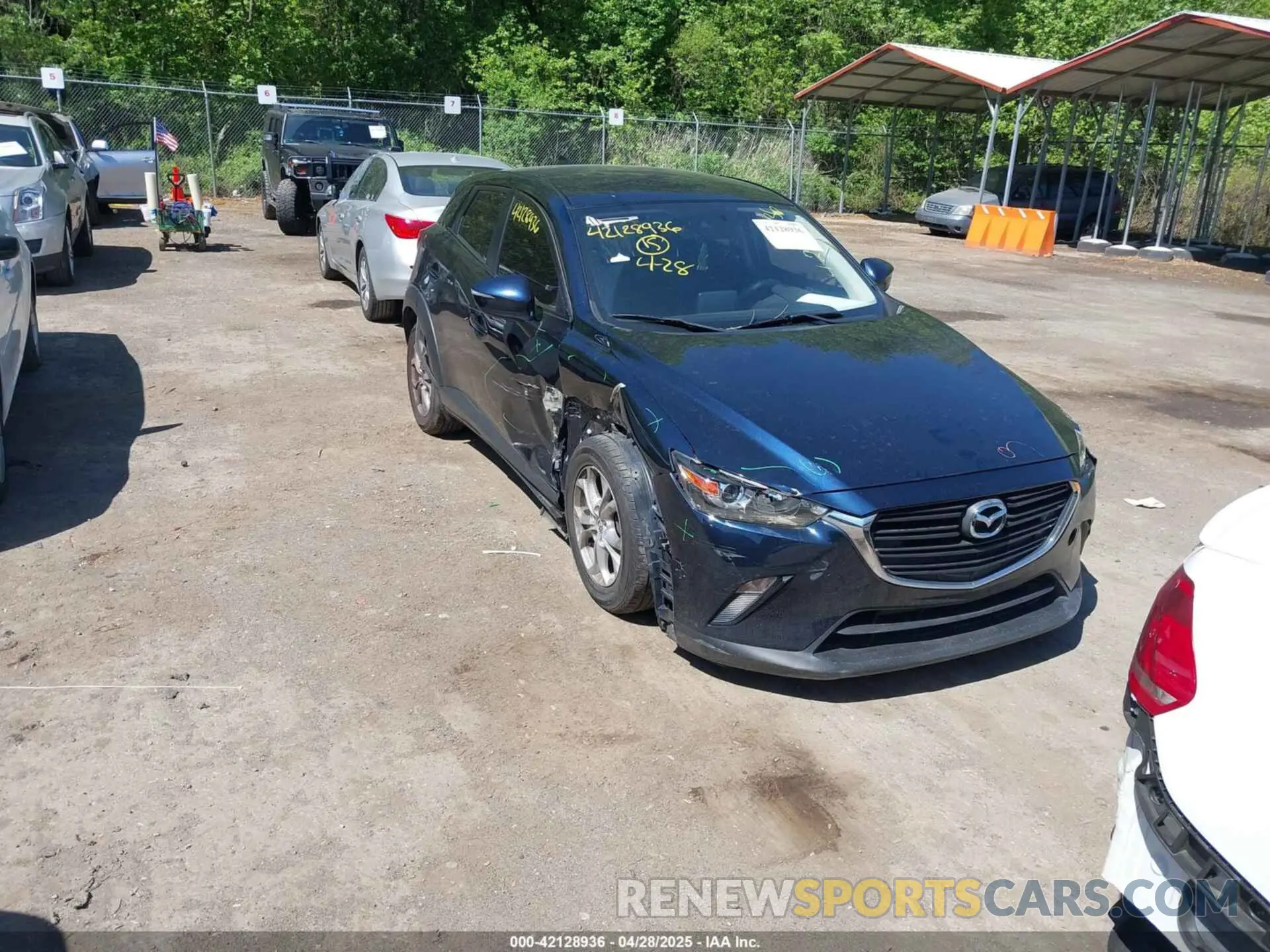 1 Photograph of a damaged car JM1DKFB70K1451421 MAZDA CX-3 2019