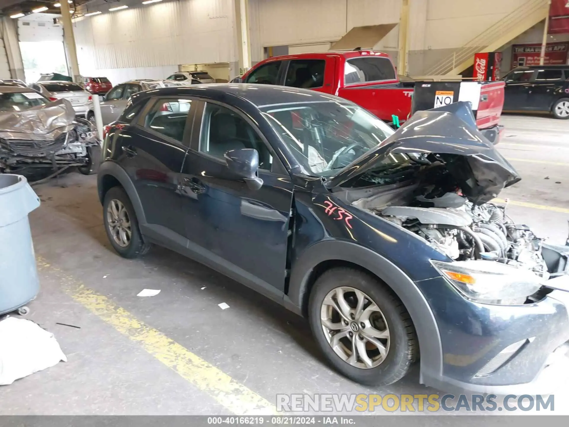 1 Photograph of a damaged car JM1DKFB70K1453573 MAZDA CX-3 2019