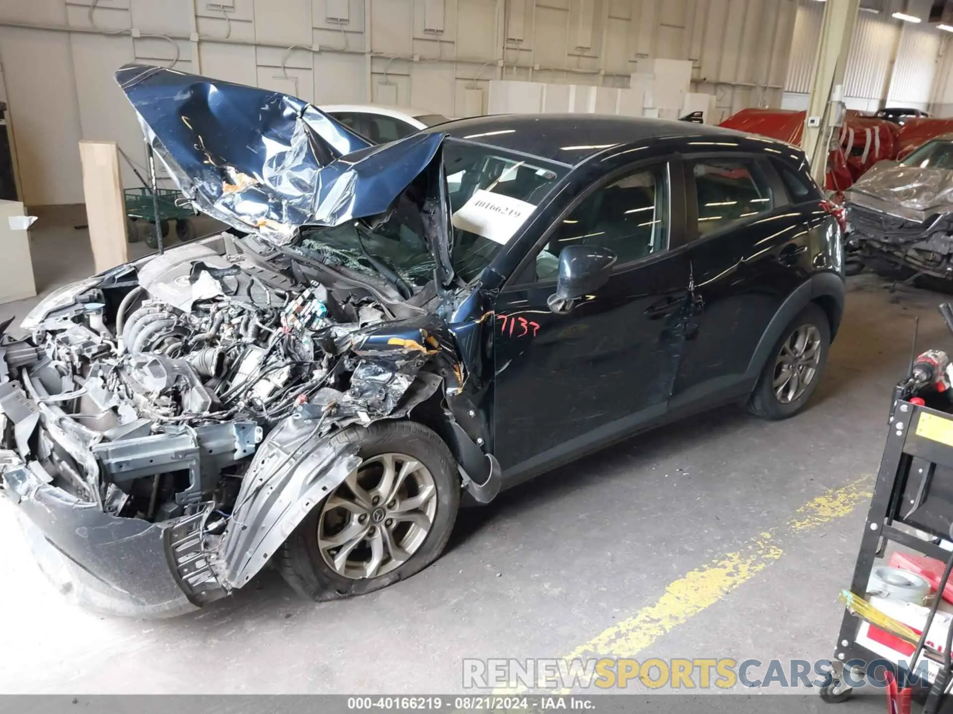 2 Photograph of a damaged car JM1DKFB70K1453573 MAZDA CX-3 2019