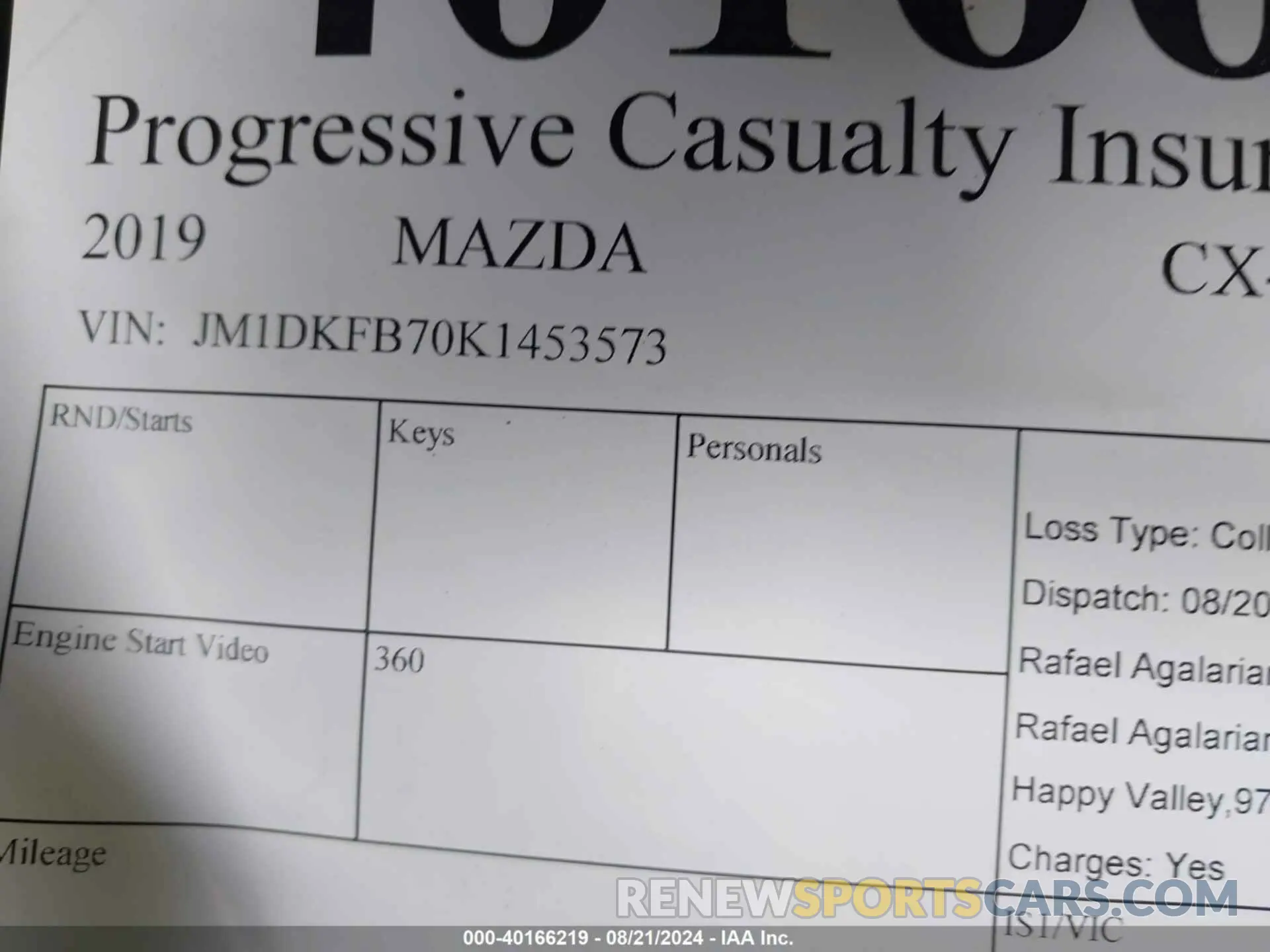 9 Photograph of a damaged car JM1DKFB70K1453573 MAZDA CX-3 2019