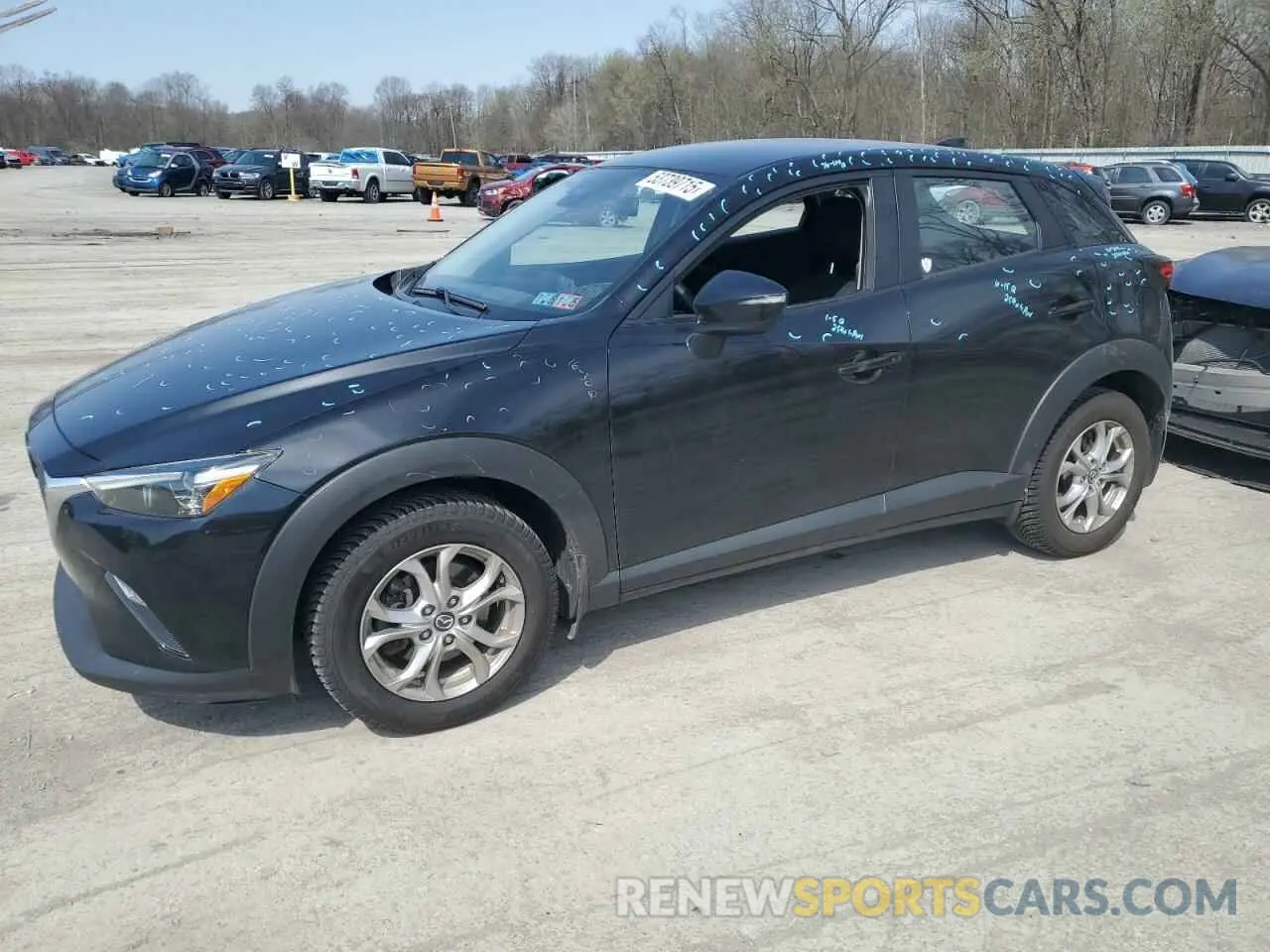 1 Photograph of a damaged car JM1DKFB70K1459566 MAZDA CX-3 2019