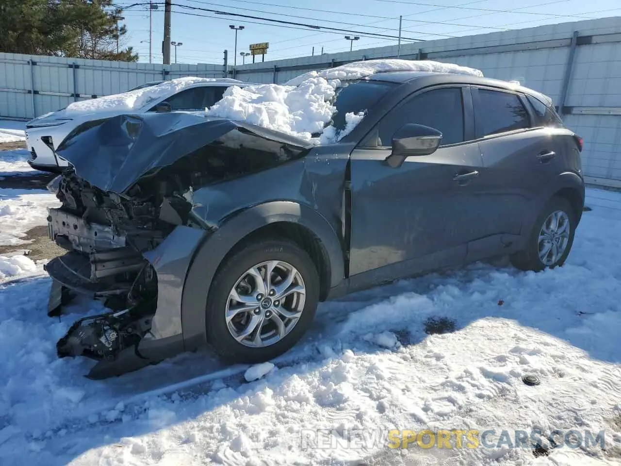 1 Photograph of a damaged car JM1DKFB73K0406480 MAZDA CX-3 2019