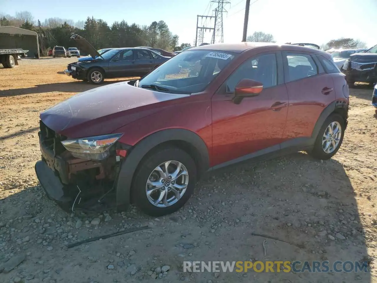 1 Photograph of a damaged car JM1DKFB73K0411887 MAZDA CX-3 2019