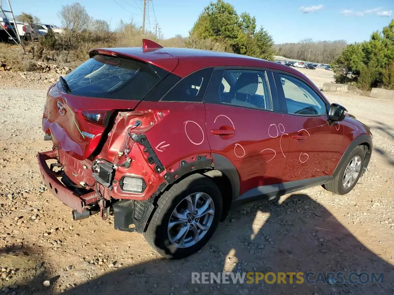 3 Photograph of a damaged car JM1DKFB73K0411887 MAZDA CX-3 2019