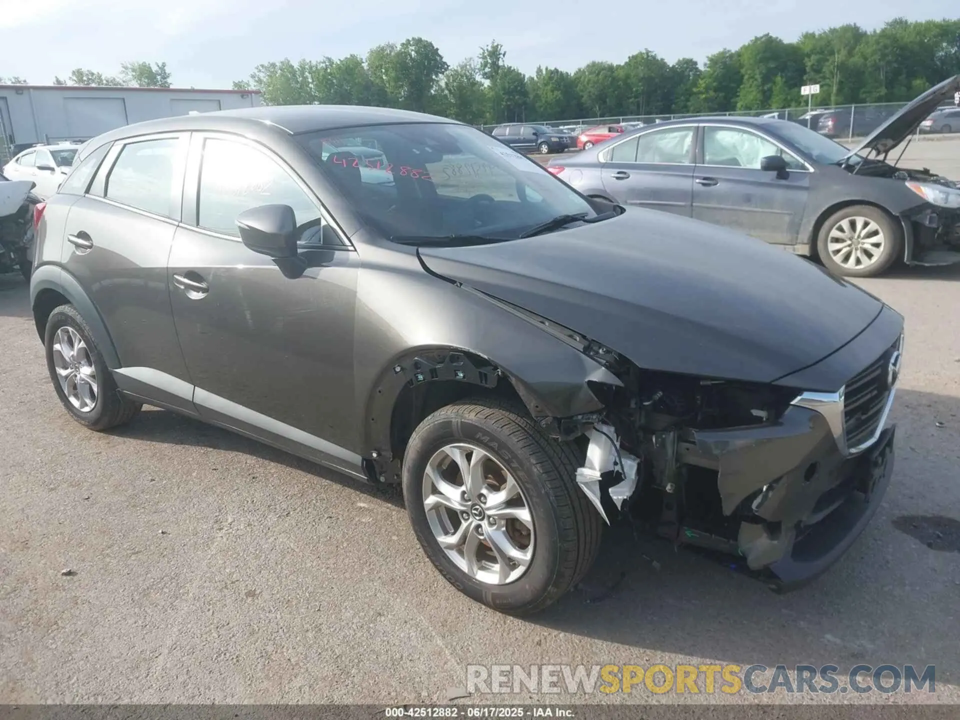 1 Photograph of a damaged car JM1DKFB73K0427698 MAZDA CX-3 2019