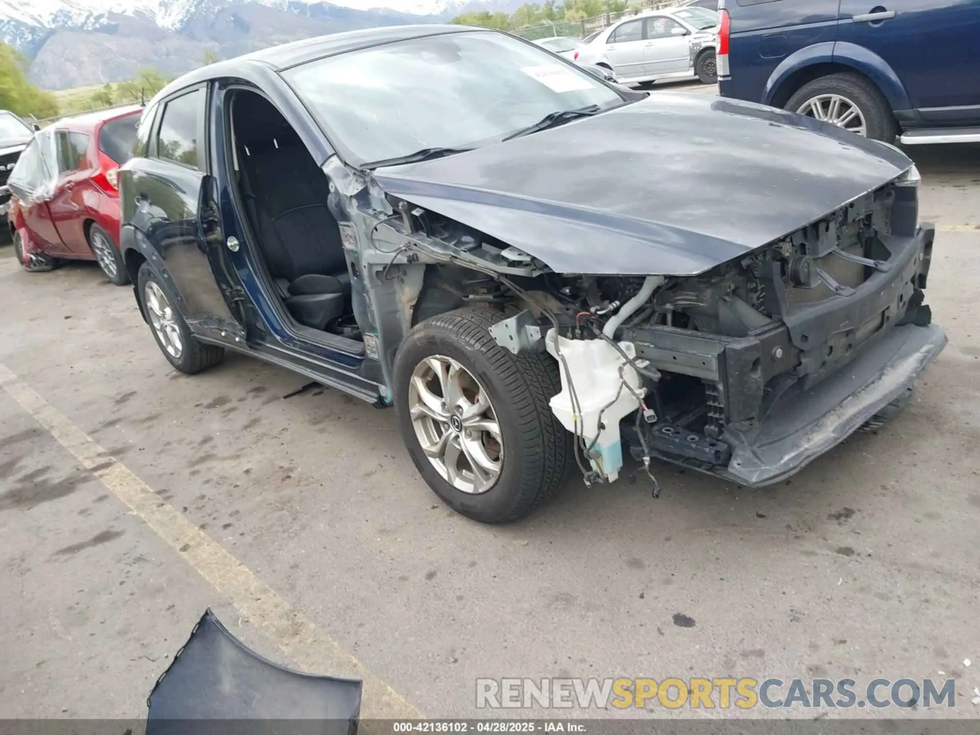 1 Photograph of a damaged car JM1DKFB74K0413034 MAZDA CX-3 2019