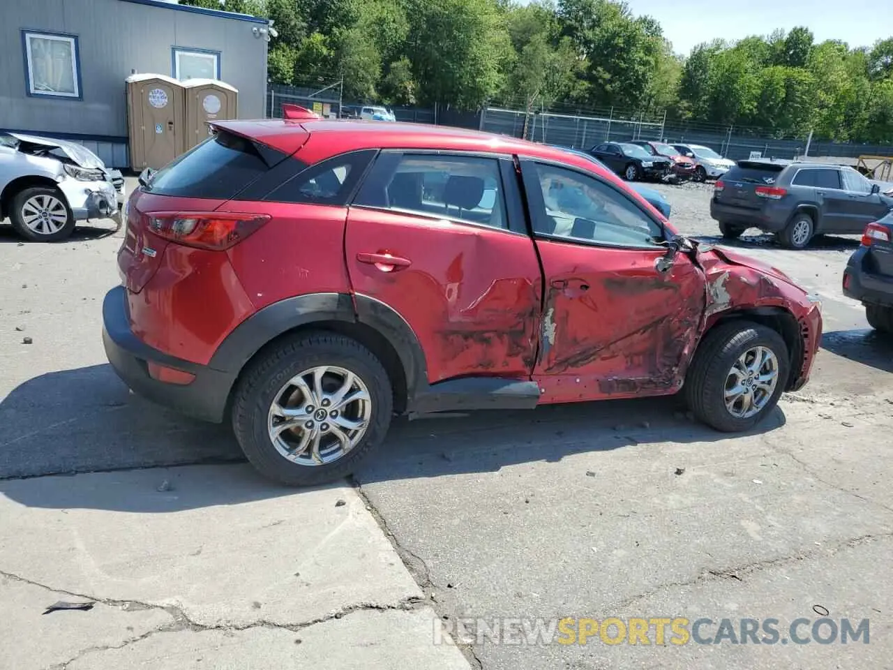 3 Photograph of a damaged car JM1DKFB76K1417435 MAZDA CX-3 2019