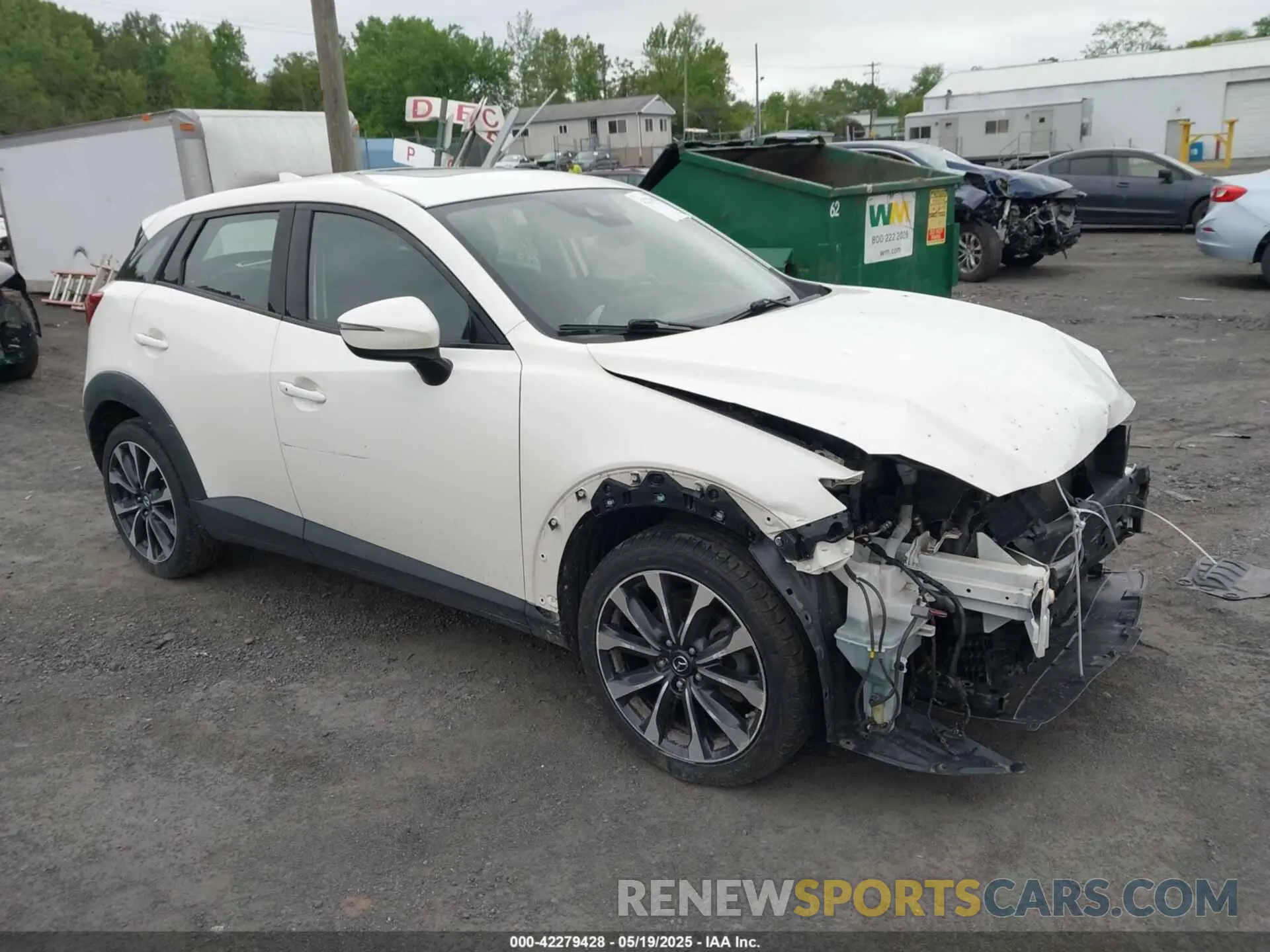 1 Photograph of a damaged car JM1DKFC70K0424269 MAZDA CX-3 2019