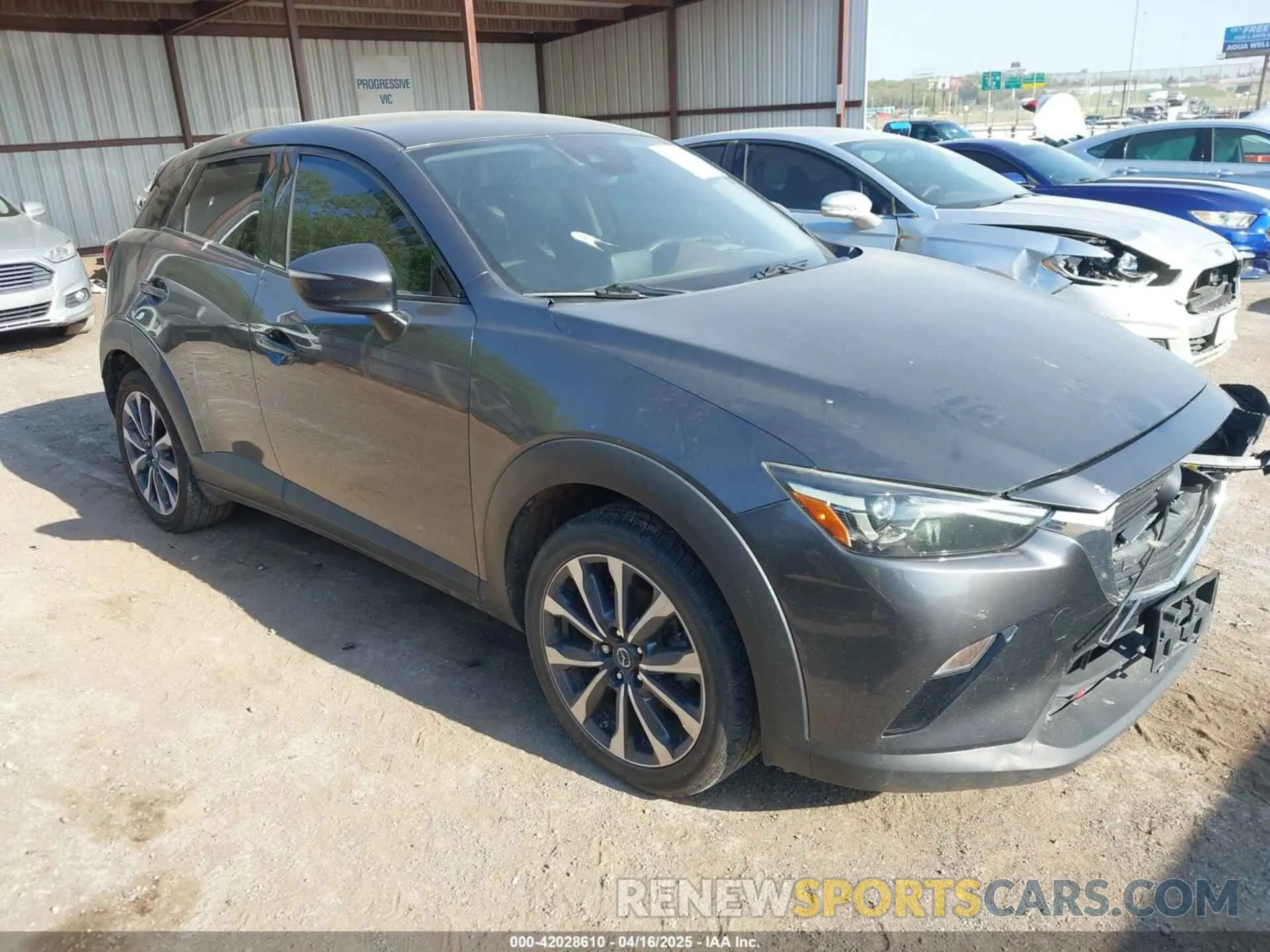 1 Photograph of a damaged car JM1DKFC70K0445901 MAZDA CX-3 2019