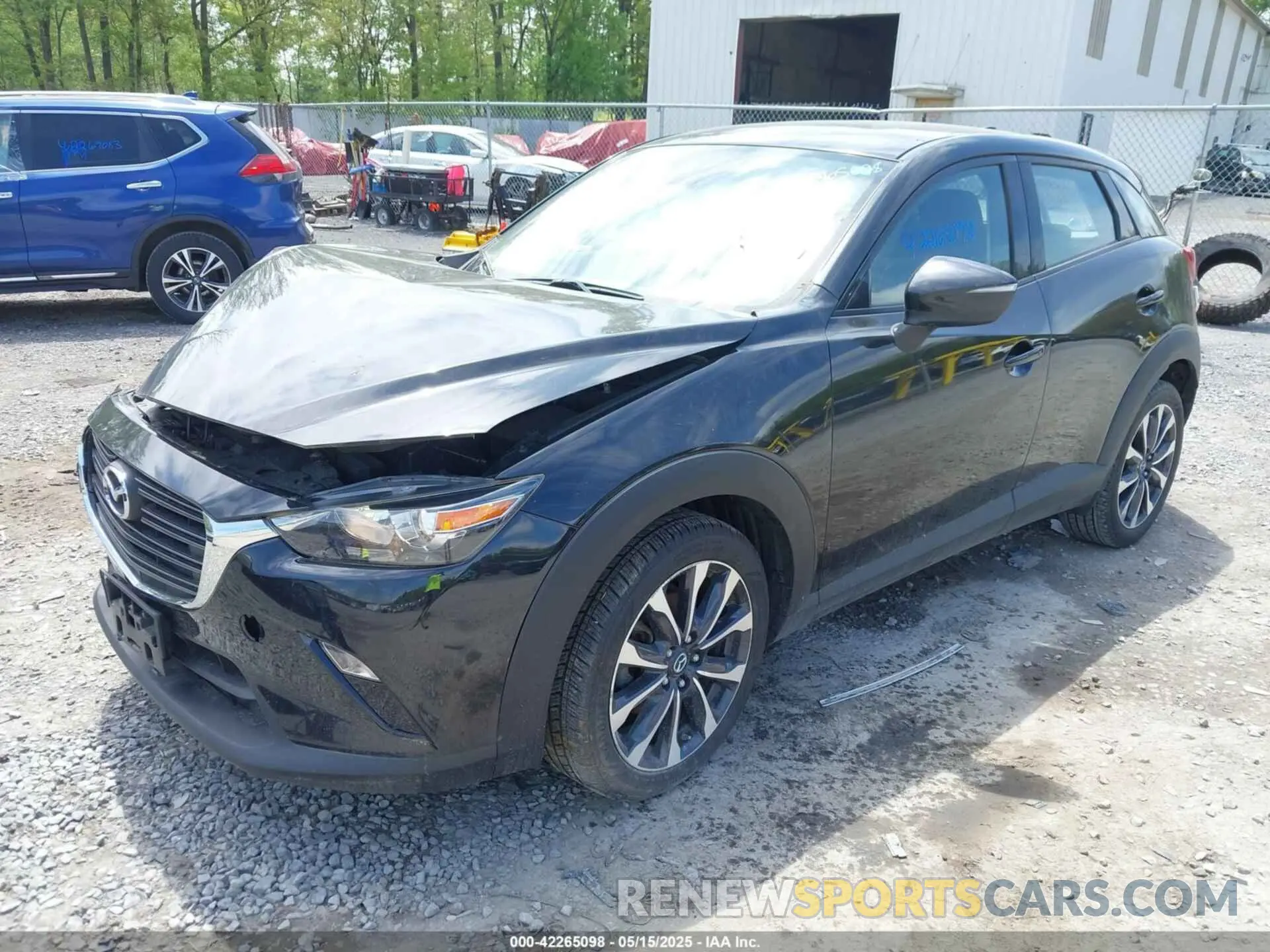 2 Photograph of a damaged car JM1DKFC74K1418386 MAZDA CX-3 2019