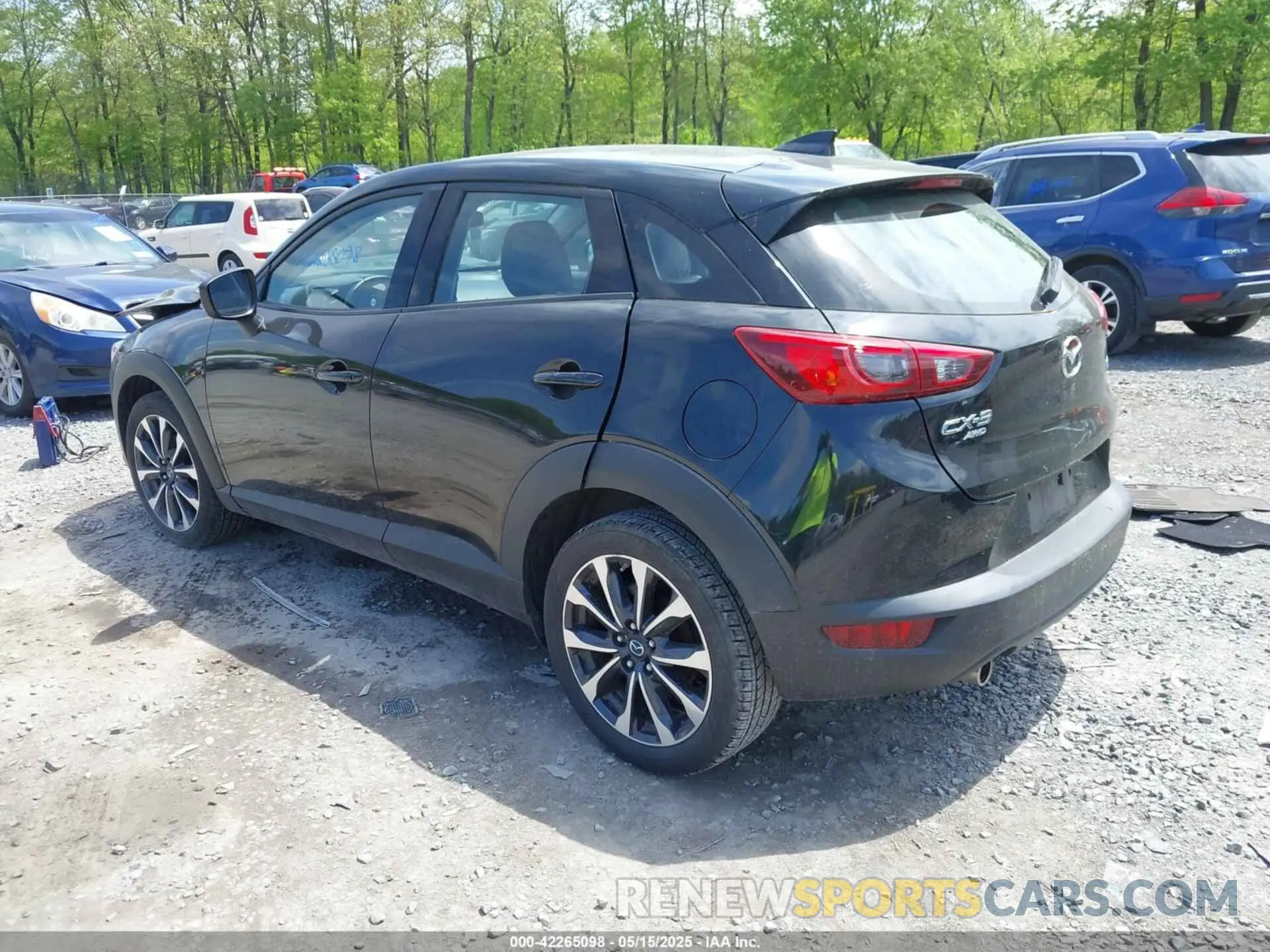 3 Photograph of a damaged car JM1DKFC74K1418386 MAZDA CX-3 2019