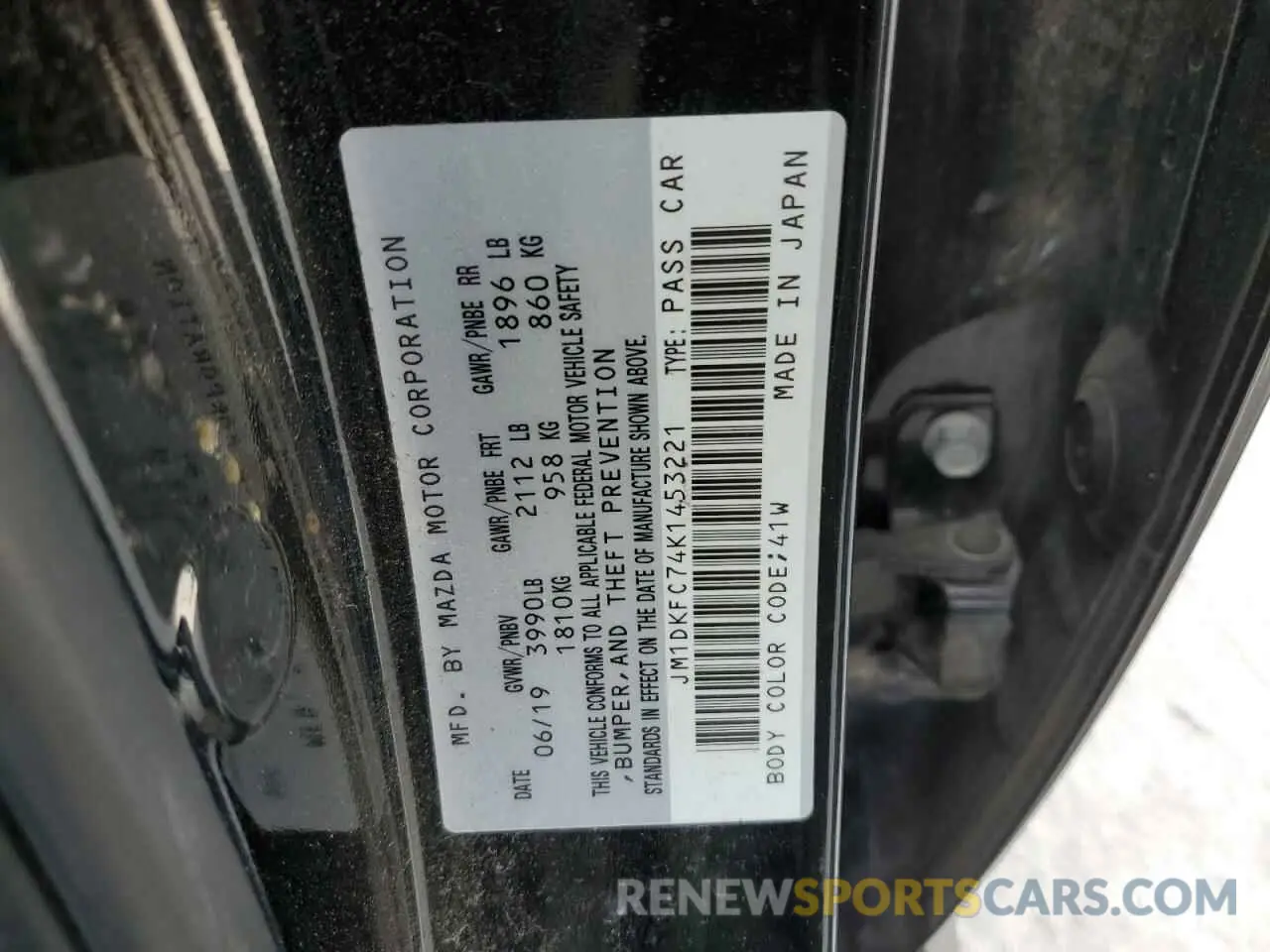 15 Photograph of a damaged car JM1DKFC74K1453221 MAZDA CX-3 2019