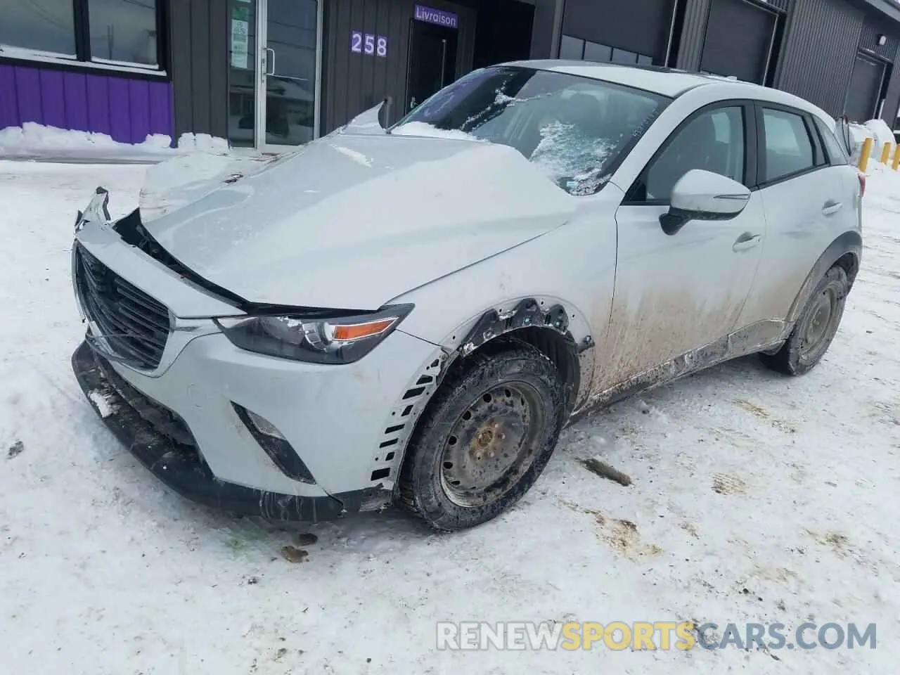 1 Photograph of a damaged car JM1DKFC74K1455843 MAZDA CX-3 2019